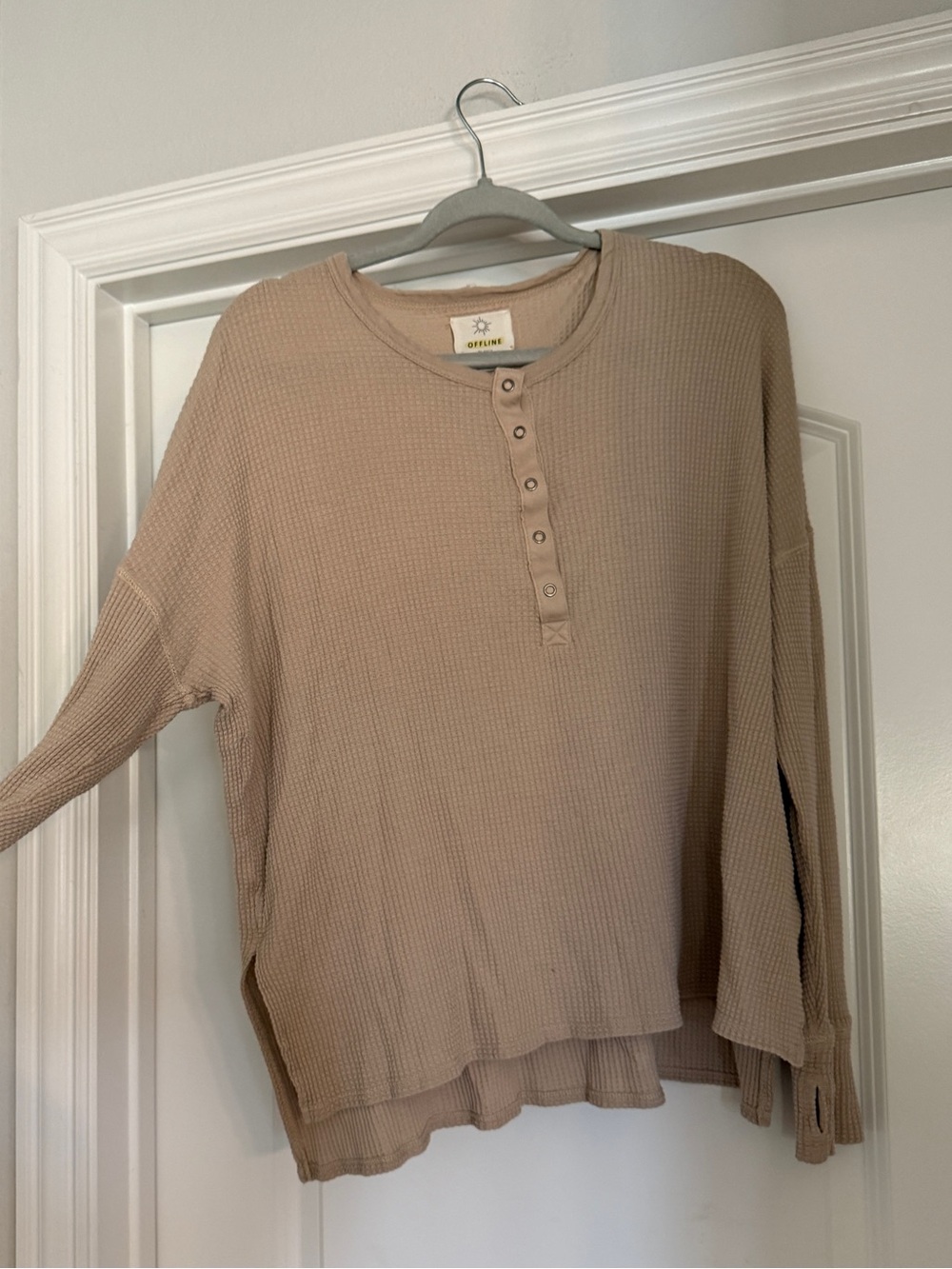 OFFLINE by Aerie Waffle Knit Henley